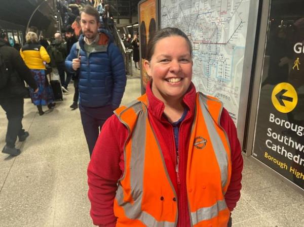 Debbie Vale, 43, who has worked on the Tube for four years